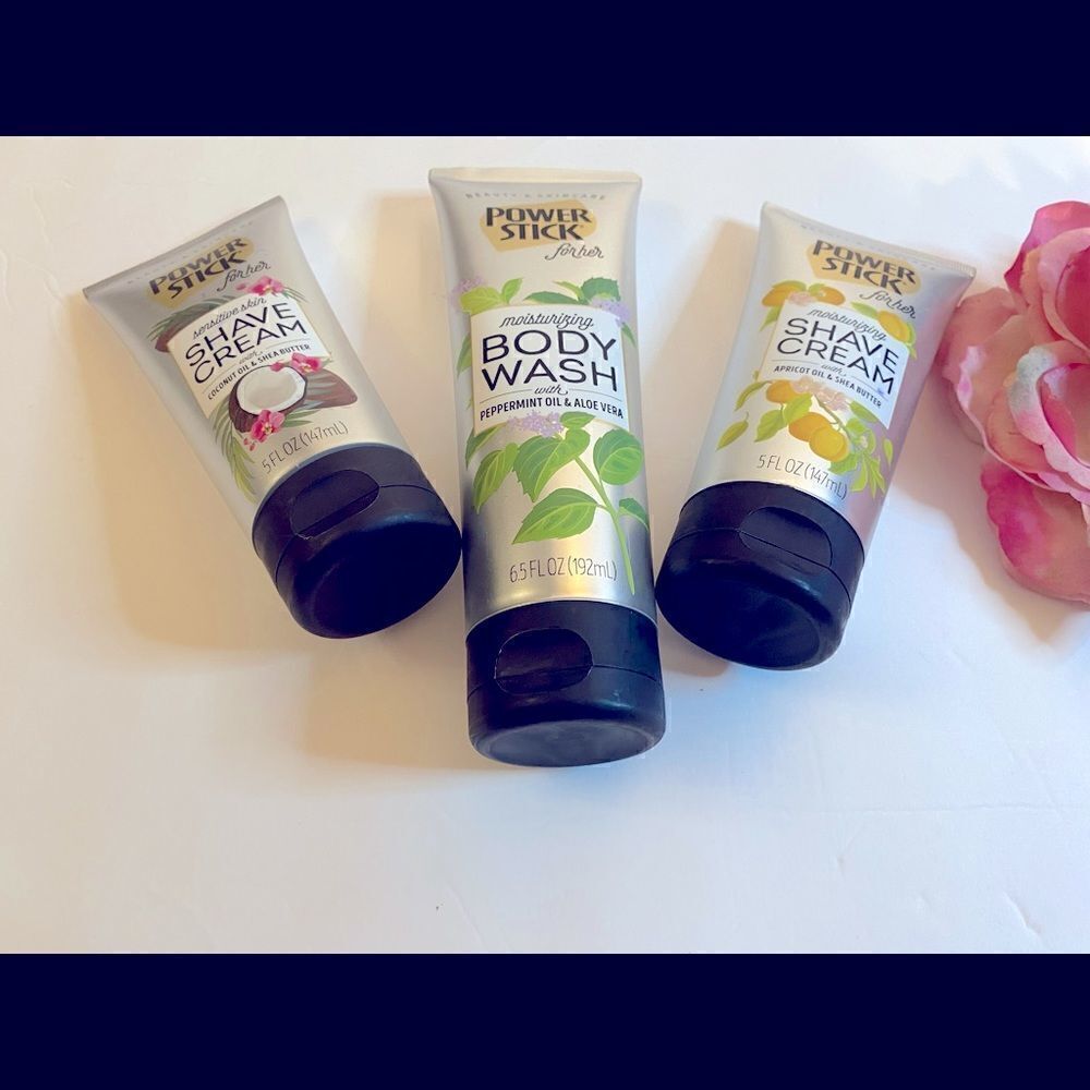 💥Power Stick For Her Set of 3 Shave Cream and Baby Wash , 6.5FLOZ(192ml)